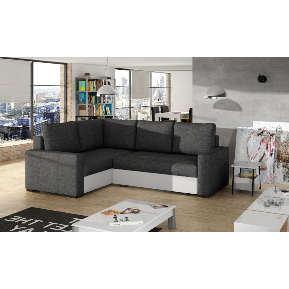 Γωνιακός καναπές Rona-Αριστερή-Ανθρακί
