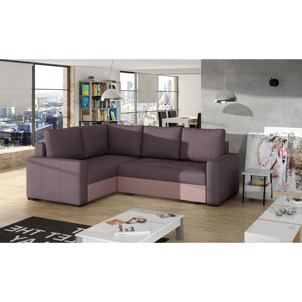 Γωνιακός καναπές Rona-Αριστερή-Μωβ