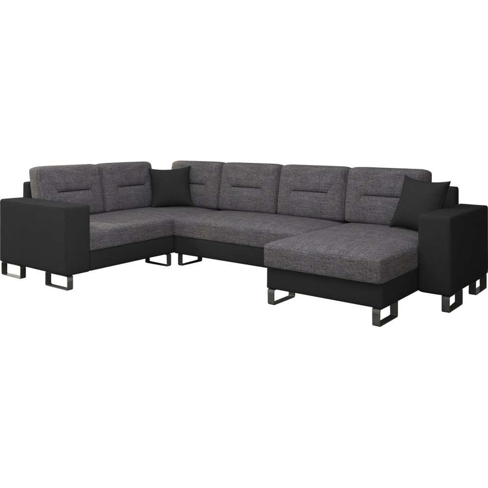 Γωνιακός καναπές Adoro-Δεξιά-Γκρι - Ανθρακί