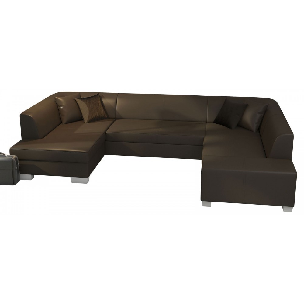 Γωνιακός καναπές Cuba-Αριστερή-Καφέ