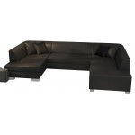 Γωνιακός καναπές Cuba-Αριστερή-Μαύρο
