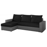 Γωνιακός καναπές Luno-Μαύρο – Γκρι