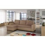 Γωνιακός καναπές Luno-Καφέ – Μπεζ