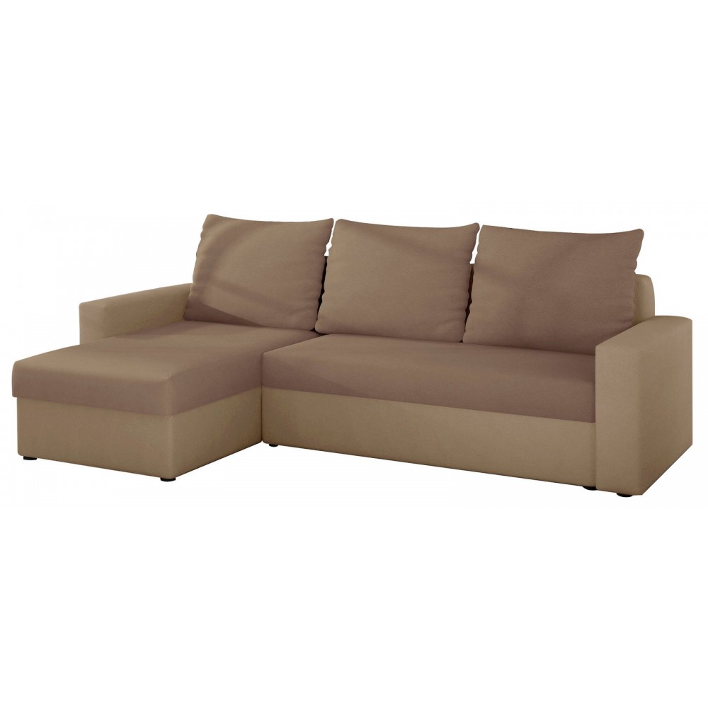 Γωνιακός καναπές Luno-Καφέ – Μπεζ