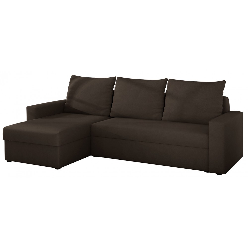 Γωνιακός καναπές Luno-Καφέ