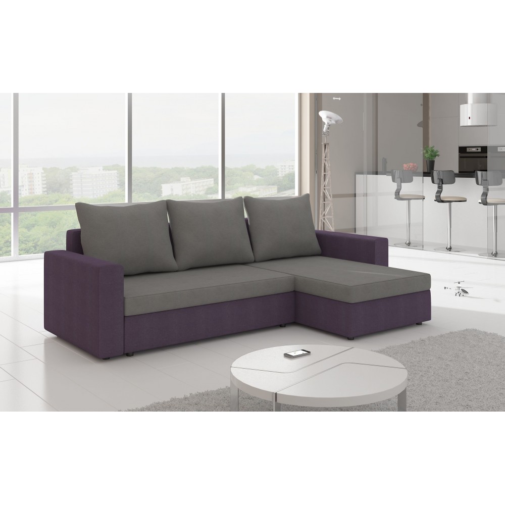 Γωνιακός καναπές Luno-Καφέ