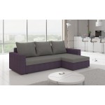 Γωνιακός καναπές Luno-Καφέ