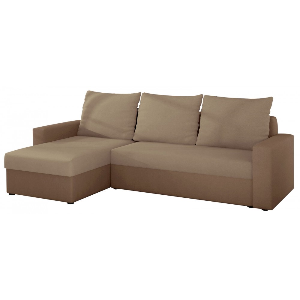 Γωνιακός καναπές Luno-Μπεζ καφέ