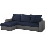 Γωνιακός καναπές Luno-Μπλε - Γκρι