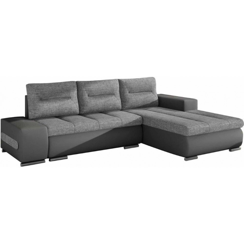 Γωνιακός καναπές Otto-Δεξιά-Γκρι Ανοιχτό 275x180x85