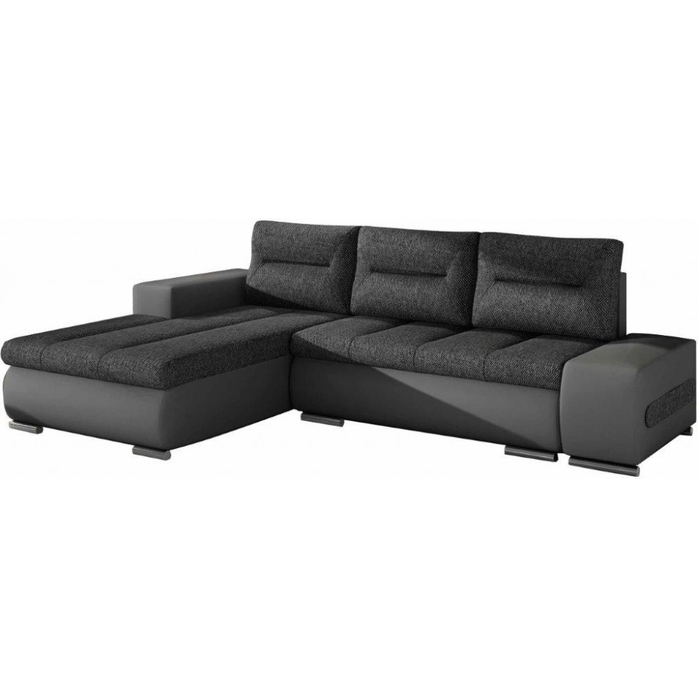 Γωνιακός καναπές Otto-Αριστερή-Γκρι Σκούρο 275x180x85
