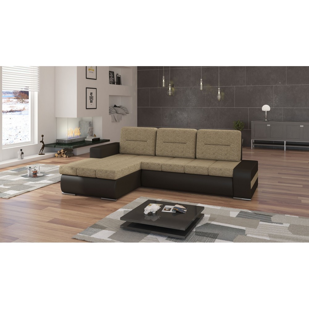 Γωνιακός καναπές Otto-Αριστερή-Γκρι Σκούρο 275x180x85
