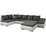 Γωνιακός καναπές Ginny-Δεξιά-Λευκό - Ανθρακί