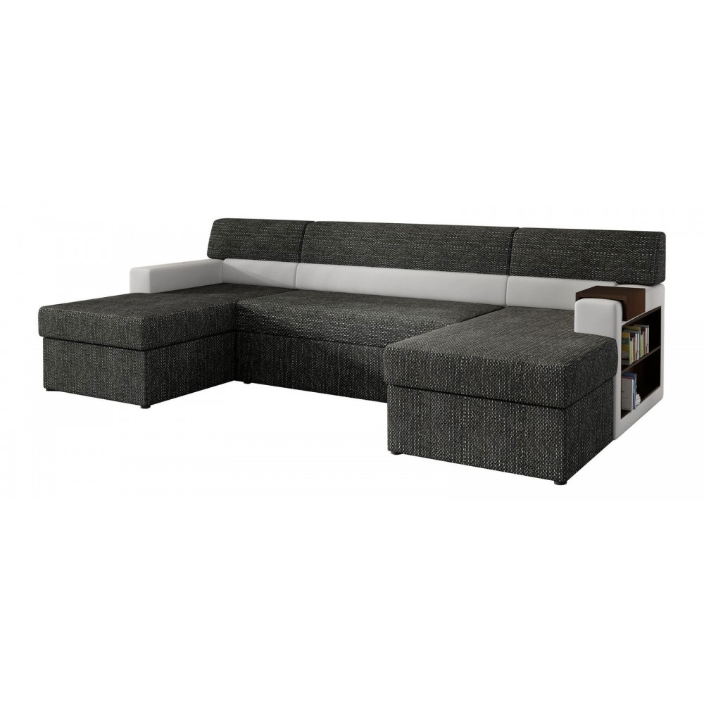 Γωνιακός καναπές Mark-Δεξιά-Γκρι Σκούρο