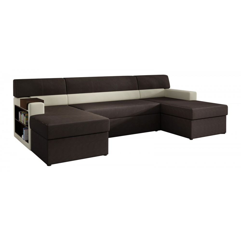 Γωνιακός καναπές Mark-Αριστερή-Καφέ