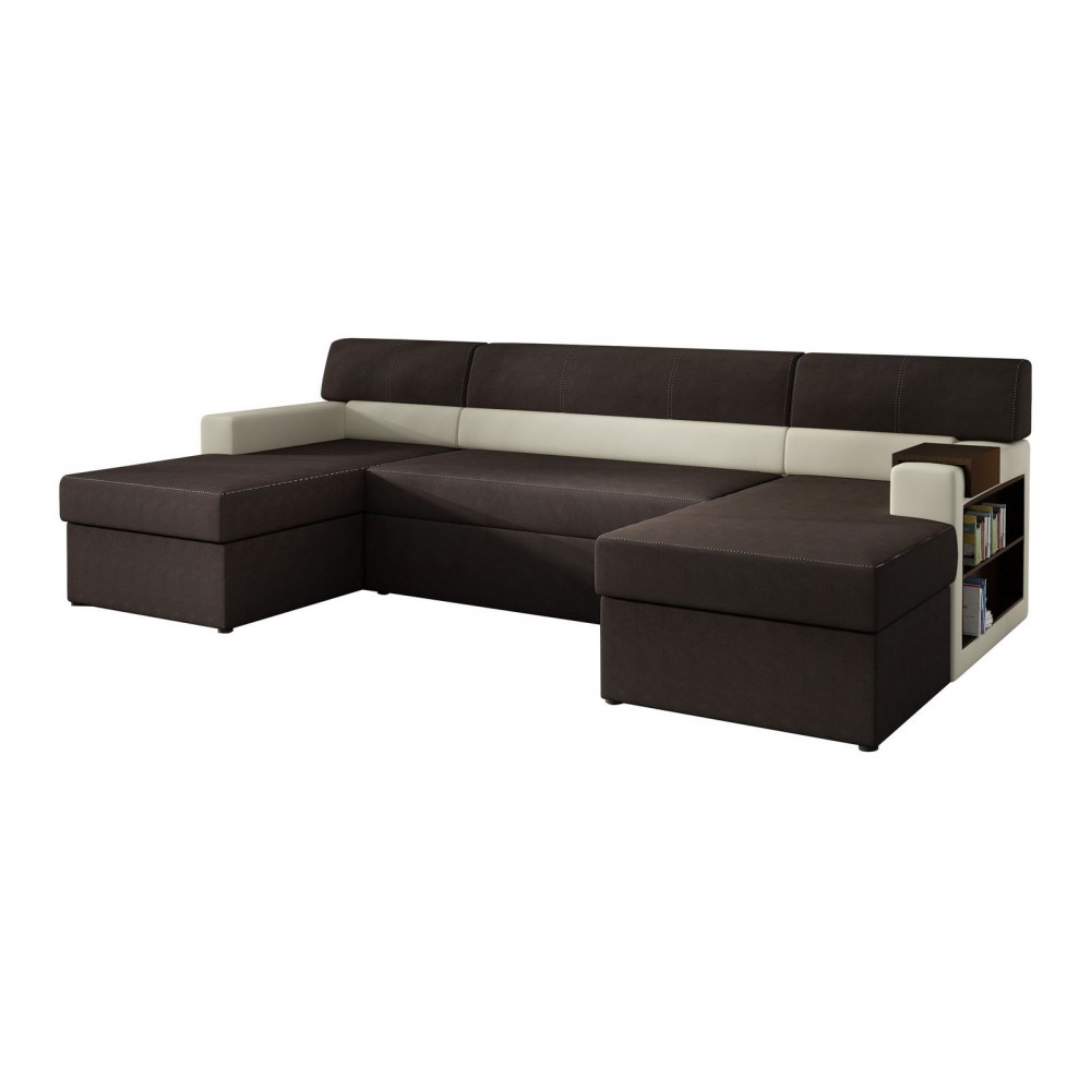 Γωνιακός καναπές Mark-Δεξιά-Καφέ