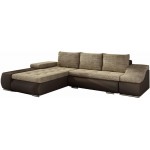 Γωνιακός καναπές Onar-Αριστερή-Καφέ - Μπεζ 296x200x88