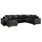 Γωνιακός καναπές Elsa-Αριστερή-Γκρι Σκούρο