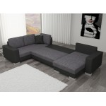 Γωνιακός καναπές Elsa-Αριστερή-Γκρι Σκούρο