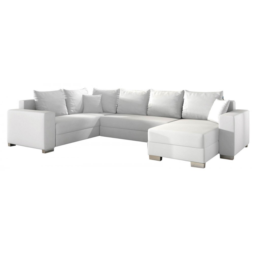 Γωνιακός καναπές Elsa-Δεξιά-Λευκό