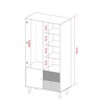 Δίφυλλη ντουλάπα Concept