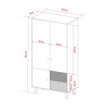 Δίφυλλη ντουλάπα Concept