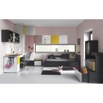 Γωνιακή βάση με συρτάρι Young-Μαύρο