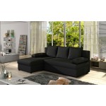 Γωνιακός καναπές Nogi-Μαύρο