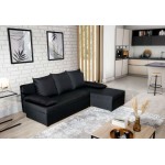 Γωνιακός καναπές Nogi-Μαύρο