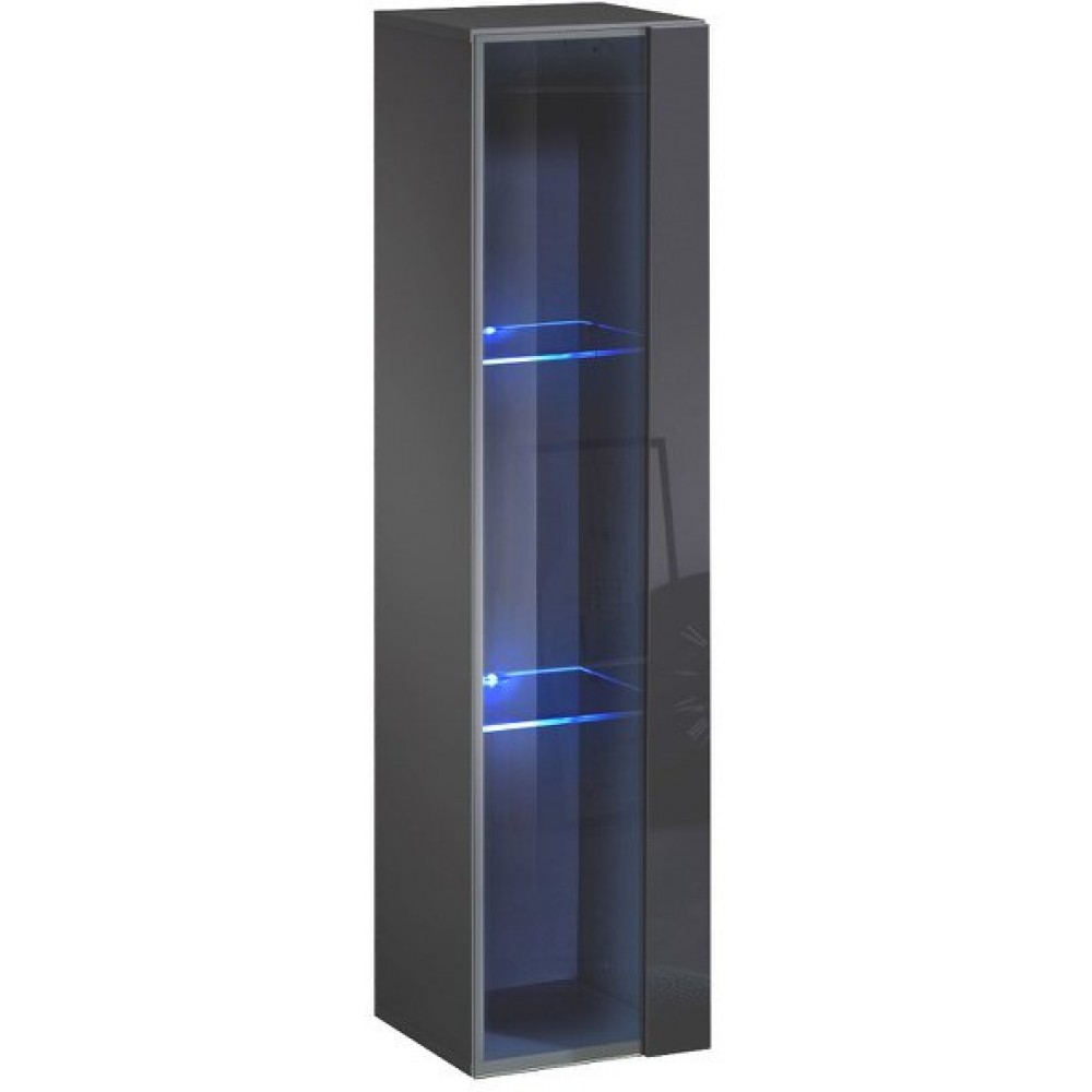 Κρεμαστή Βιτρίνα Swiss II-Γκρι