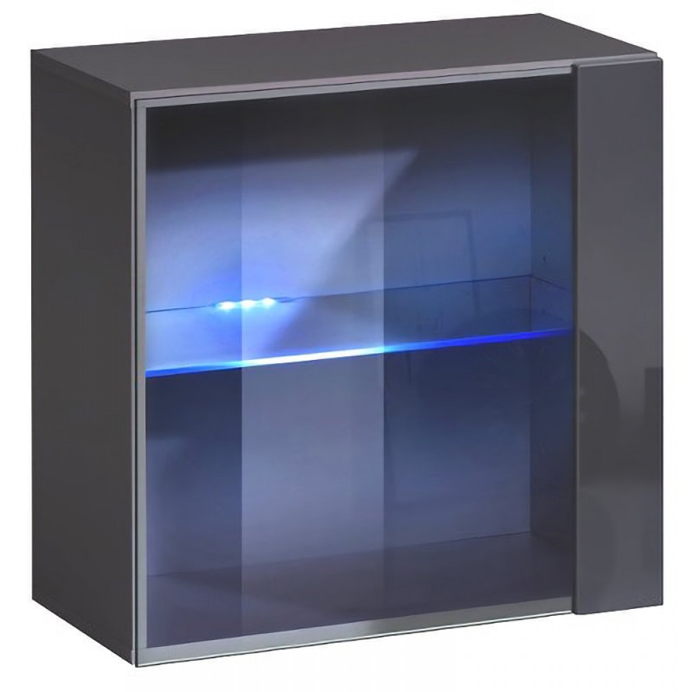 Κρεμαστή Βιτρίνα Swiss III-Γκρι