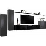 Σύνθετο σαλονιού Swiss I-Γκρι - Μαύρο