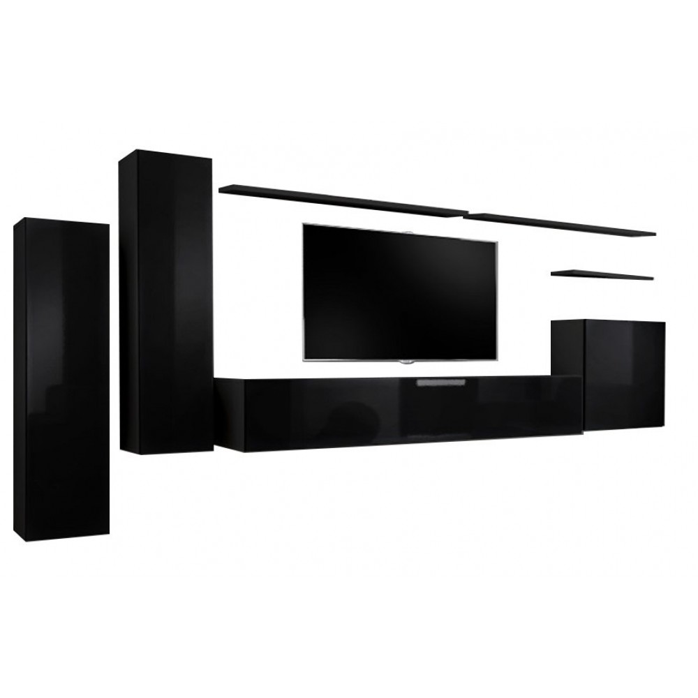 Σύνθετο σαλονιού Swiss I-Μαύρο