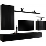 Σύνθετο σαλονιού Swiss II-Μαύρο