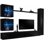 Σύνθετο σαλονιού Swiss XVIII-Μαύρο