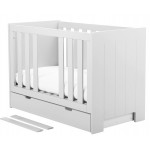 Βρεφικό Κρεβάτι Calmo24-60x120-Λευκό 124.5x66.5x86.5