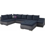 Γωνιακός καναπές Ginny-Γκρι - Μπλε-Δεξιά