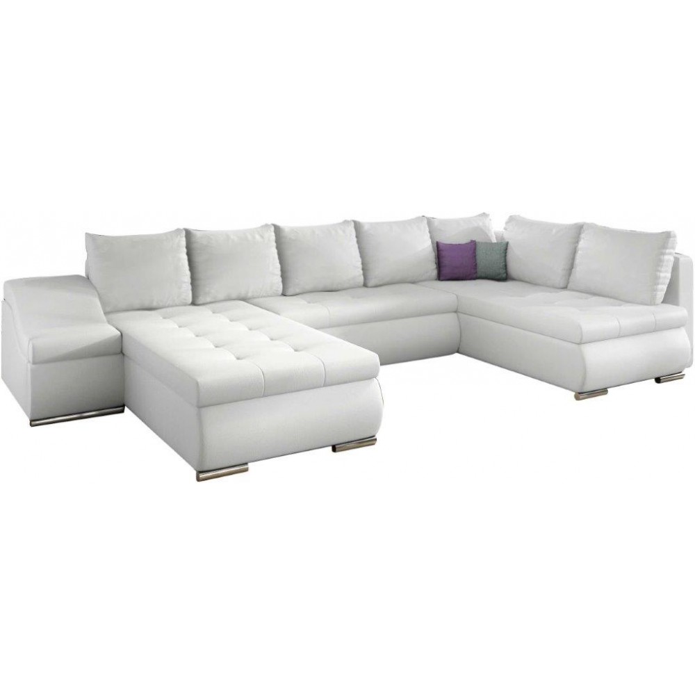 Γωνιακός καναπές Ginny-Λευκό-Αριστερή