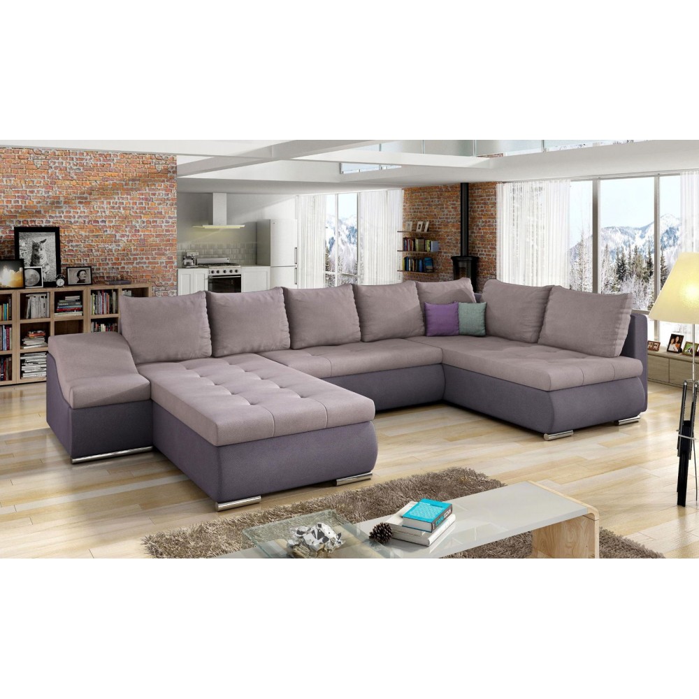 Γωνιακός καναπές Ginny-Λιλά - μωβ-Αριστερή