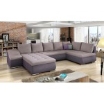 Γωνιακός καναπές Ginny-Λιλά - μωβ-Αριστερή