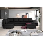 Γωνιακός καναπές Ginny-Μαύρο-Δεξιά
