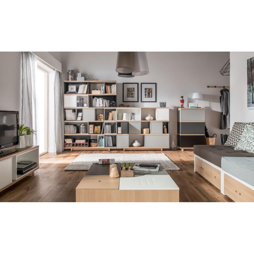 Ανοικτό κουτί αποθήκευσης Balance Medium-Γραφίτης