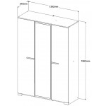 Ντουλάπα Railly τρίφυλλη