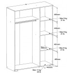 Ντουλάπα Railly τρίφυλλη