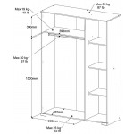 Ντουλάπα Railly τρίφυλλη