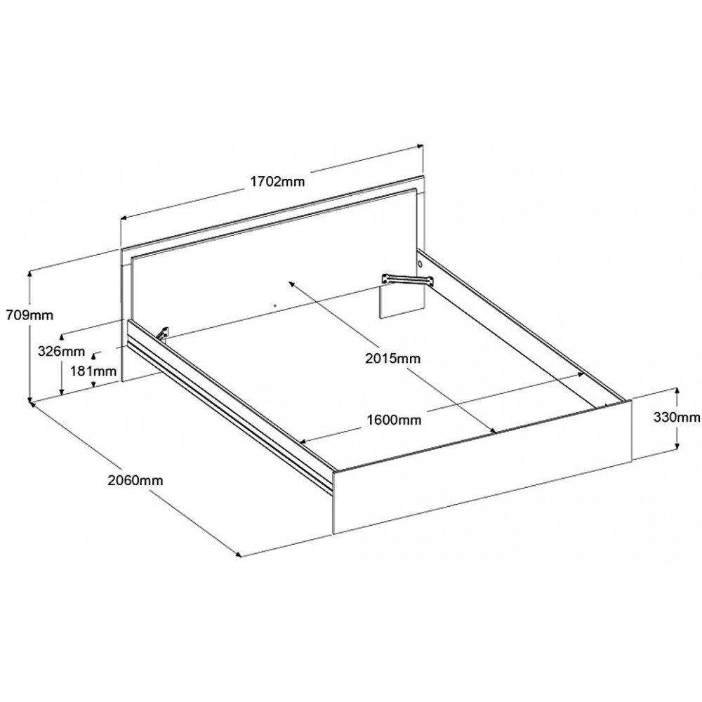 Κρεβάτι Railly-160 x 200