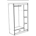 Ντουλάπα Scala τρίφυλλη