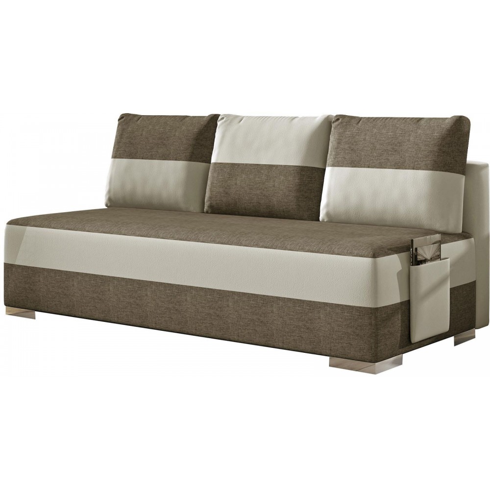 Καναπές - Κρεβάτι Atlas-Καφέ - Εκρού