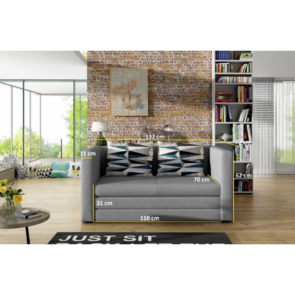 Καναπές - κρεβάτι Neira-Καφέ