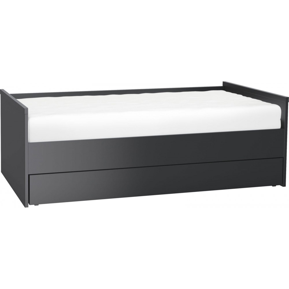 Καναπές - Κρεβάτι Young με συρτάρι-Μαύρο